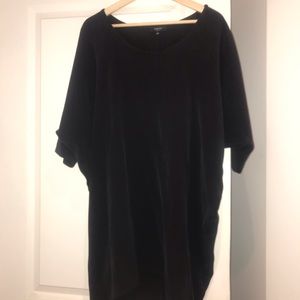 Black silk dress